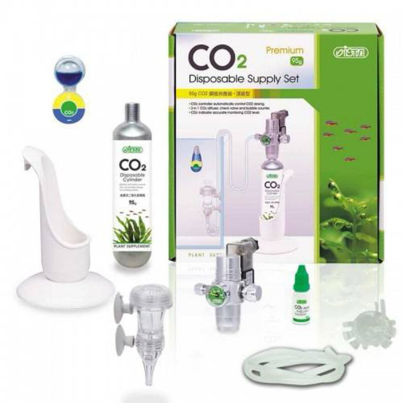 ISTA- Premium CO2 Disposable Supply Set with solenoid Auto on/off during daytime for Aquascape