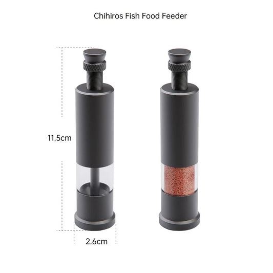 CHIHIROS - Pro Fish food feeder Clean, Easy and consistent feeding tube